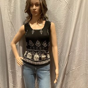 Nicola Black & White Tank Top